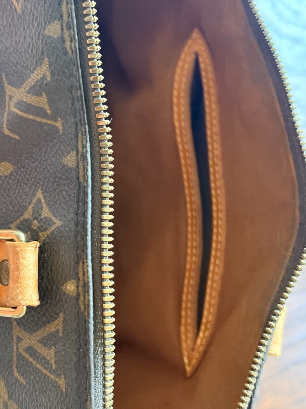 Louis Vuitton Brown Monogram Alma Handbag with Tan Trim - Picture 7 of 7